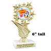 Holiday Penguin Trophy.   6 " tall.  Includes free engraving.   A Premier exclusive design! f696