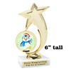 Holiday Penguin Trophy.   6 " tall.  Includes free engraving.   A Premier exclusive design! 6061