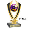 6" tall  Halloween  theme trophy.  Great for Pumpkin carving and Decorating contests  4516