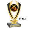 6" tall  Halloween  theme trophy.  Great for Pumpkin carving and Decorating contests  4516