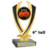 6" tall  Halloween  theme trophy.  Great for Pumpkin carving and Decorating contests  4516