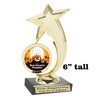 6" tall  Halloween  theme trophy.  Great for Pumpkin carving and Decorating contests  6061g