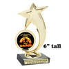 6" tall  Halloween  theme trophy.  Great for Pumpkin carving and Decorating contests  6061g