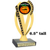 6.5" tall  Halloween  theme trophy.  Great for Pumpkin carving and Decorating contests  ph76