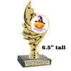 6.5" tall  Halloween  theme trophy.  Great for Pumpkin carving and Decorating contests  ph98