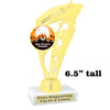 6.5" tall  Halloween  theme trophy.  Great for Pumpkin carving and Decorating contests  ph113