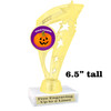 6.5" tall  Halloween  theme trophy.  Great for Pumpkin carving and Decorating contests  ph113