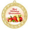Holiday Decoration Medal.  Choice of 9 designs.  Includes free engraving and neck ribbon  (935g