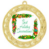 Holiday Decoration Medal.  Choice of 9 designs.  Includes free engraving and neck ribbon  (935g