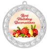 Holiday Decoration Medal.  Choice of 9 designs.  Includes free engraving and neck ribbon  (935s