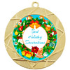 Holiday Decoration Medal.  Choice of 9 designs.  Includes free engraving and neck ribbon  (940g