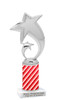 Candy Cane theme trophy. Choice of figure.   Great for all of your holiday events and contests. sub 6