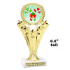 Candy Cane Trophy.   6.5" tall.  Includes free engraving.   A Premier exclusive design! H501