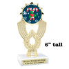 Candy Cane Trophy.   6" tall.  Includes free engraving.   A Premier exclusive design! 3103