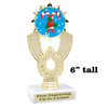 Candy Cane Trophy.   6" tall.  Includes free engraving.   A Premier exclusive design! 3103