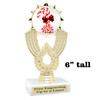 Candy Cane Trophy.   6" tall.  Includes free engraving.   A Premier exclusive design! 3103