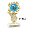 Candy Cane Trophy.   6" tall.  Includes free engraving.   A Premier exclusive design! f696