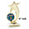 Candy Cane Trophy.   6" tall.  Includes free engraving.   A Premier exclusive design! 6061g