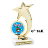 Candy Cane Trophy.   6" tall.  Includes free engraving.   A Premier exclusive design! 6061g