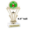 Candy Cane Trophy.   6.5" tall.  Includes free engraving.   A Premier exclusive design! H416