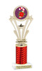 Candy Cane theme trophy. Choice of artwork.   Great for all of your holiday events and contests. Red H416