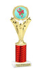 Candy Cane theme trophy. Choice of artwork.   Great for all of your holiday events and contests. Red h501