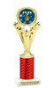 Candy Cane theme trophy. Choice of artwork.   Great for all of your holiday events and contests. Red h501