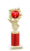 Candy Cane theme trophy. Choice of artwork.   Great for all of your holiday events and contests. Red f696