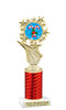 Candy Cane theme trophy. Choice of artwork.   Great for all of your holiday events and contests. Red f696