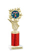 Candy Cane theme trophy. Choice of artwork.   Great for all of your holiday events and contests. Red f696