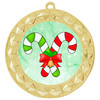 Candy Cane Medal.  Choice of 9 designs.  Includes free engraving and neck ribbon  (935g