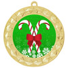 Candy Cane Medal.  Choice of 9 designs.  Includes free engraving and neck ribbon  (935g