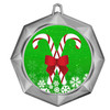 Candy Cane Medal.  Choice of 9 designs.  Includes free engraving and neck ribbon  (43273s