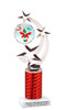 Candy Cane theme trophy. Choice of artwork.   Great for all of your holiday events and contests. Red 663s
