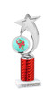 Candy Cane theme trophy. Choice of artwork.   Great for all of your holiday events and contests. Red 6061s