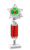 Candy Cane theme trophy. Choice of artwork.   Great for all of your holiday events and contests. Heights starts at 10" tall. Red 5043s