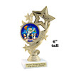 Snowman Trophy.   6" tall.  Includes free engraving.   A Premier exclusive design! f649