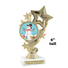 Snowman Trophy.   6" tall.  Includes free engraving.   A Premier exclusive design! f649