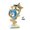 Snowman Trophy.   6" tall.  Includes free engraving.   A Premier exclusive design! f649