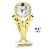 Snowman Trophy.   6" tall.  Includes free engraving.   A Premier exclusive design! h501