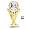 Snowman Trophy.   6" tall.  Includes free engraving.   A Premier exclusive design! h501