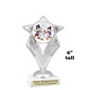 Snowman Trophy.   6" tall.  Includes free engraving.   A Premier exclusive design! 5086s
