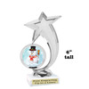 Snowman Trophy.   6" tall.  Includes free engraving.   A Premier exclusive design! 6061s