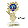 Snowman Trophy.   6" tall.  Includes free engraving.   A Premier exclusive design! 696