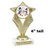 Snowman Trophy.   6" tall.  Includes free engraving.   A Premier exclusive design! 5086g