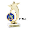 Snowman Trophy.   6" tall.  Includes free engraving.   A Premier exclusive design! 6061g