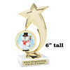 Snowman Trophy.   6" tall.  Includes free engraving.   A Premier exclusive design! 6061g