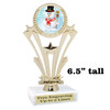 Snowman Trophy.   6.5" tall.  Includes free engraving.   A Premier exclusive design! h416