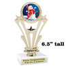 Snowman Trophy.   6.5" tall.  Includes free engraving.   A Premier exclusive design! h416