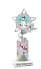 Snowman theme trophy. Christmas column. Choice of artwork.   Great for all of your holiday events and contests. 5043s